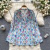 Sky Blue Multicolor Ikat Tunic