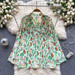 Mint Green Multicolor Ikat Tunic
