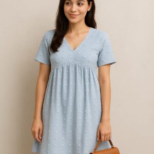 Sky Daze Textured Mini Dress